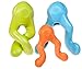 WEST PAW Zogoflex Tizzi Treat Dispensing Dog Toy – Interactive Play Toy for Dogs, Puppies – Floatable, High-Flying Dog Toys for Fetch, Catch, Tug of War, Recyclable, Dishwasher Safe, Large Aqua Blue