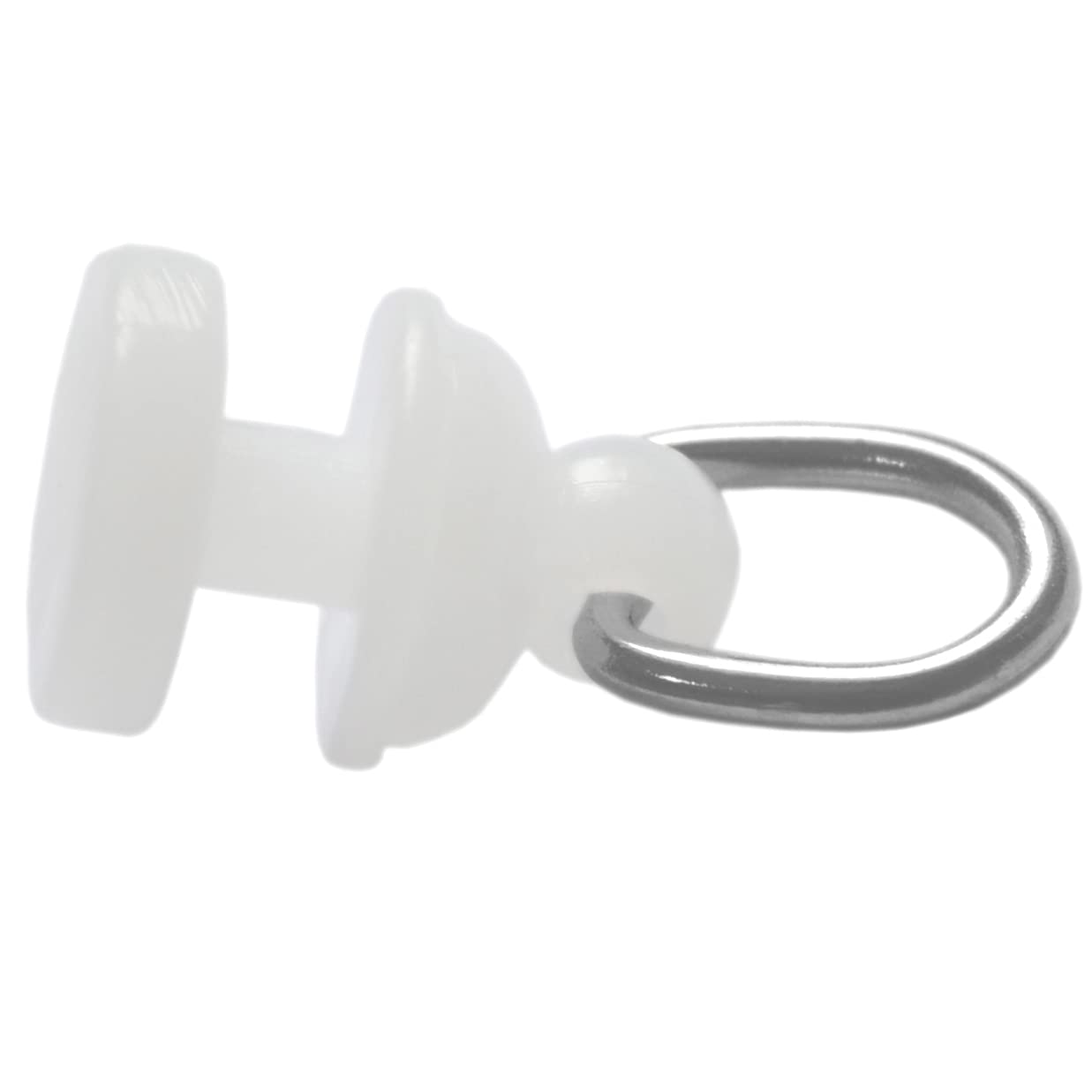 140 Pieces White Curtain Track Rollers Pulleys,Plastic Curtain Hooks Gliders (Type A)
