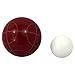 Baden Champions 90mm Bocce Ball Set with Carry Case and Measuring Tape, Red/Green