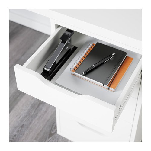 Ikea LINNMON Computer Table with Drawers, White 47 1/4x23 5/8", , 47