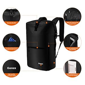 Schnorchelmasken 41yCnndwQTL. SS300 100% Wasserdicht: Aus strapazierfähigem hochfestem PVC & Reißverschlüsse und gut verschlossen durch Heißpressen, die die obere Öffnung 3-4 mal und fixieren mit dem Gurtband vollständig wasserdicht Roll ist alles ideal Ihre Einzelteile trocken zu halten An .. ideal Rucksack für Kajak, Rudern, Rafting, Camping, Angeln und vieles mehr.
Wissenschaftliche Struktur: Innen mit verdicktem Fach für einen 14-Zoll-Laptop. Drei wasserdichte Außentaschen mit Reißverschluss bieten Platz für kleine Gegenstände wie Handy und Brieftasche, sind sicher und trocken.
Möglichkeiten anzupassen: Zum einen die obere Öffnung 3-4mal aufrollen und es gibt 3 Möglichkeiten, um die Öffnung zu justieren: 1- Setzen Sie die beiden Enden in die entsprechende Schnallen an der Seite jeweils ein und befestigen den mittleren Gurtband Schnalle; 2 - Verbindung die beiden Enden der Öffnung und befestigen der Schnalle; 3- Directly verknüpfen und die mittlere Gurtband Schnalle befestigen