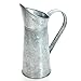 Hosley Galvanized Pitcher 14 Inch High Decorative Use Ideal Gift for Floral Arrangements Weddings Spa Flower Arrangements O3
