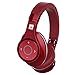 Bluedio U (UFO) PPS 8 Drivers High-End Bluetooth headphones Revolution/3D Sound Effect/Aluminum alloy build/Hi-Fi Rank wireless&wired Over-Ear headsets with carrying hard case Gift-package (Red)