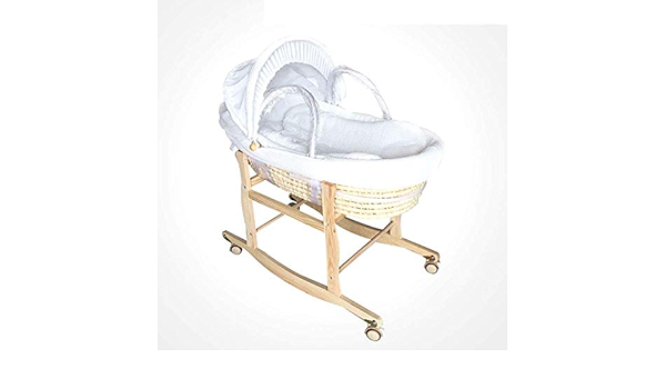 wicker pod moses basket and stand