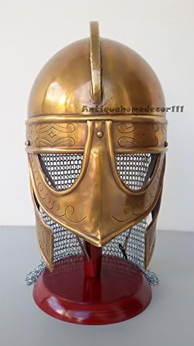 Medieval Valsgrade Armor Helmet Chain Mail Viking Larp SCA Role play Halloween Gift