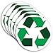 iSYFIX Recycle Sticker for Trash Can –6 Pack 5 inch- Premium Self-Adhesive Vinyl, Laminated for Weatherproof, UV Resistant, Perfect Label Stickers for containers, Ideal Sign for Home, Office, Kitchen