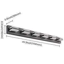 SOLFART Modern LED Dimmable Matt Black Wall Light