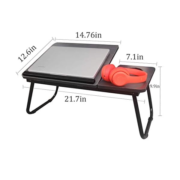 Laptop-Table-Foldable-Lap-Desk-Stand-Adjustable-Laptop-Table-for-Bed-Notebook-Desk-Portable-Notebook-Bed-Tray-Multifunction-Lap-Tablet-with-Cup-Holder Mnkyer Laptop Table Foldable Lap Desk Stand, Adjustable Laptop Table for Bed Notebook Desk Portable Notebook Bed Tray…