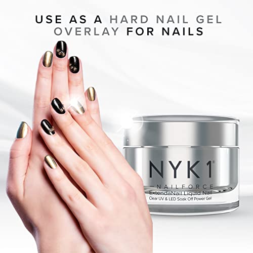 Strengthening Nail Builder Gel For Nails (.5 Fl Oz / 15ml) NYK1 NailForce Gel Builder For Nails
