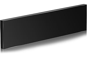 POLVTOR HDPE Plastic Block 1/2in Black Plastic Block 12x3In Perfect for Diverse DIY Crafts Industrial Machining and Home Improvement Projects