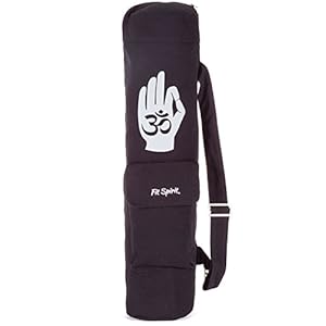 Fit Spirit OM Exercise Yoga Mat Bag w/ 2 Cargo Pockets – Choose Your Color (MAT IS NOT INCLUDED)