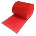uBoxes Small Bubble Red Wrap - 60'x12'' Wide perforated every 12'' bubble roll