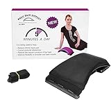 Motion Trend Lumbar Support - Bamboo Charcoal Memory Foam Back Cushion, Black