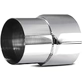 Universal 2.5" OD to 2.75" ID Exhaust Pipe Adapter Connector Reducer 304 Stainless Steel 2.5 Inch to 2.75 Inch 2 1/2&rdquo; OD to 2 3/4&rdquo; ID kit