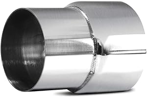 Universal 2.5" OD to 2.75" ID Exhaust Pipe Adapter Connector Reducer 304 Stainless Steel 2.5 Inch to 2.75 Inch 2 1/2” OD to 2