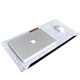 ProElife Home/Office Premium XXL Size Large 2 Layer Felt Computer/Laptop Mousepad Desktop Mat Table Organizer Extended Game Mouse Pad Double Storage Pouch Non-Slip, 24.8
