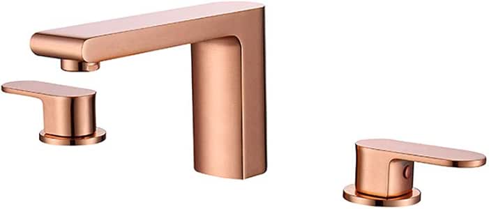 Grifos de lavabo 2 manijas 3 orificios, grifo para lavabo de latón