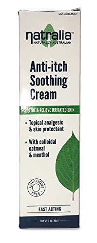 Natralia Anti Itch Soothing Cream - Oatmeal And Menthol - 3 Oz