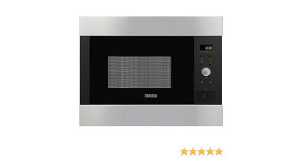 Zanussi ZBG26542XA Integrado 25.37L 900W Acero inoxidable - Microondas  (Integrado, 25,37 L, 900 W, Botones, Giratorio, Acero inoxidable, 1000 W) :  Amazon.es: Hogar y cocina