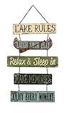 Young's Metal Lake Rule Wall Sign, 26