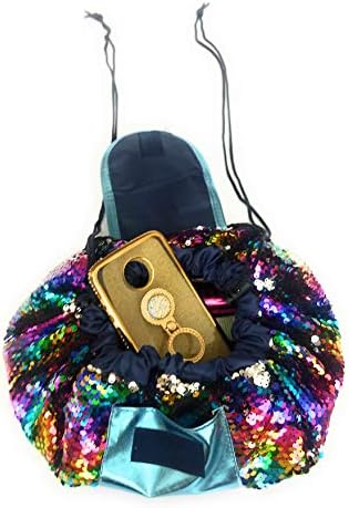 Stash it in Style; 20" Sequin Cosmetic Bag (Rainbow)