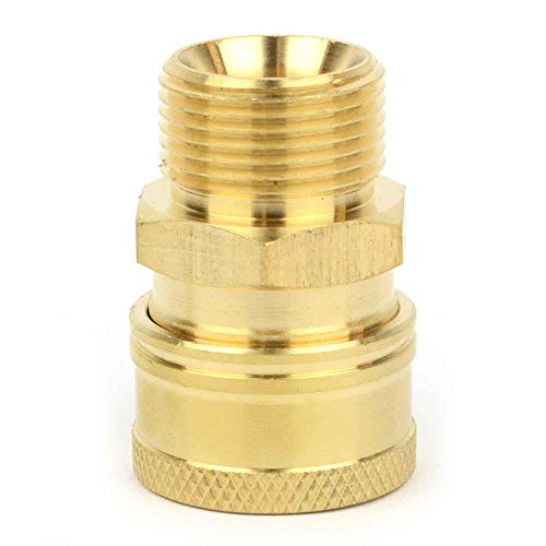 Interstate Pneumatics PW7152 Pressure Washer M22 Male Brass Coupler 4000 PSI