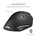 Anker Wireless Mouse, Ergonomic USB 2.4G Wireless Vertical Mouse with 3 Adjustable DPI Levels 800/1200 / 1600 and Side Controls, Black