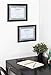DesignOvation Kieva Solid Wood Document Frames, Distressed Black 8.5x11, Pack of 6