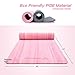 Tikaton Yoga Mat, High Density, Lasting Rebound POE Yoga Mat Bothside Non-Slip Exercise & Fitness Mat with Carrying Strap, Workout Mat 1/4 inch Pink, 72″L x 24″Wthumb 4