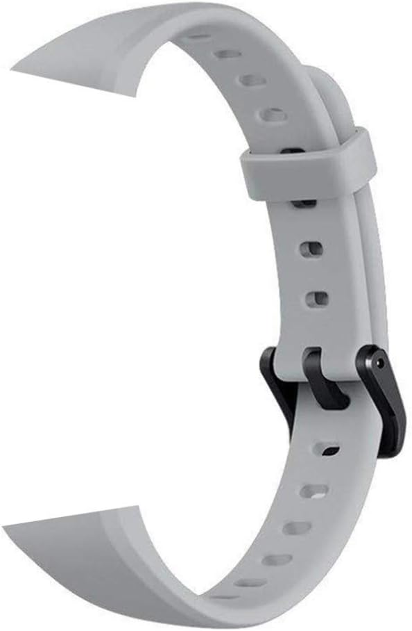 Afco Replacement Stylish Silicone Watch Strap Band for Huawei Honor 3e Smart Wristband Bracelet Grey