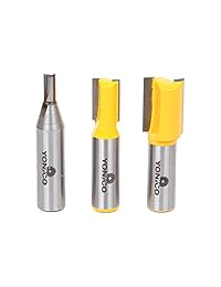 Yonico - Juego de brocas de madera contrachapada de 3 puntas
