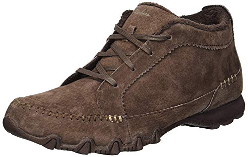 Skechers womens Bikers - Lineage Moc-toe Lace-up