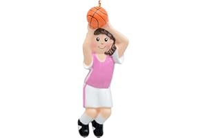 MAXORA Personalized Basketball Ornament - Basketball Girl Christmas Ornament 2024 - Basketball Player Shooting Hoops Ornament - Basketball Coach, Sports Fan Ornaments for Girls