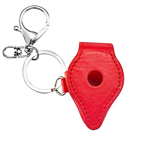 MiPhee Leather Case for Pokemon Go Plus with Keychain Carabiner, Red MiPhee Leather Case for Pokemon Go Plus with Keychain Carabiner, Red