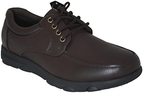 Gelato 8551 Moc Toe Lace up Slip & Oil Resistant Men's Comfort Work Shoe with Water & Stain Resistant Upper