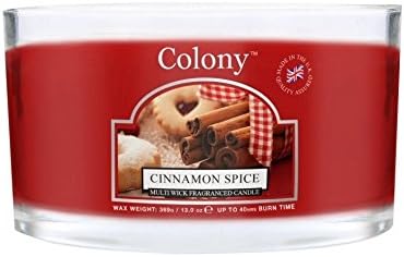 Cera Lyrical Colonia canela y especias 3 mecha vela en tarro ...