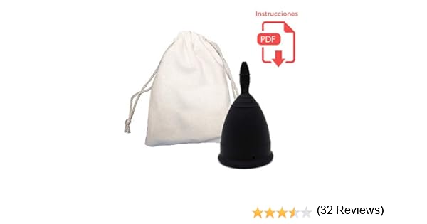 Copa Menstrual Clásica - Certificada por la FDA - Bolsa de algodón de regalo - Alternativa a los tampones y compresas - Protección de la Higiene Femenina - Talla Pequeña - Color