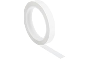 PATIKIL Whiteboard Tape, 16mm 5/8" Width Art Tape Dry Erase Board Pinstripe Thin Tape for Graphic Chart Grid Drafting Electrical Marking, White