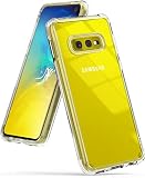 Ringke Fusion Designed for Galaxy S10e (5.8") Crystal Clear PC Back Case [Anti-Cling Dot Matrix Technology] Lightweight Transparent TPU Bumper Drop Protective Phone Cover for Galaxy S10e - Clear