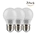 ChiChinLighting- Pack of 3 Bulbs 12v 7watt Low Voltage LED Light Bulb- E26/E27 Light Bulb 12v Cool White Color 6000k 7w Light Bulb- 40 Watt Halogen Bulb Equivalent- Off Grid Solar System RV Marine
