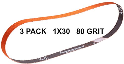 Norton SG Blaze Plus-1x30-80 Grit Ceramic Sharpening Belts 3 Pk - Long Lasting