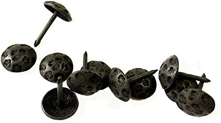 Clavos, Round, (25 Pack) 7/16" Diameter Head, Aged-pitted Look, Oil Rubbed Bronze Finish