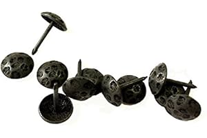 WILD WEST HARDWARE Clavos, Round, 7/16 Inch Diameter Head, (100 Pack) Aged-pitted Look, Oil Rubbed Bronze Finish