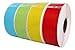 4 Rolls; 1 Roll Of Each Color, 350 Labels Per Roll of DYMO-Compatible 30252 RED, BLUE, YELLOW and GREEN Address Labels (1-1/8