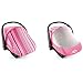 CozyBaby Combo Pack with Mesh Breathable Sun and Bug Cover and Lightweight Spring, Glacier Gray