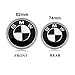 BMW Emblems Hood and Trunk, 82mm + 74mm Black BMW Logo Replacement for ALL Models BMW E46 E30 E36 E34 E38 E39 E60 E65 E90 325i 328i X3 X5 X6 1 3 5 6 7 (82MM+74MM)