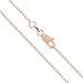 Honolulu Jewelry Company 14K Solid Rose Gold Cable Chain Necklace