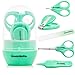 Baby Nail Clippers and Scissors - 5 in 1 Kit - UpwardBaby Newborn Infant Manicure Grooming Set for Kids Toddlers - Premium Stainless Steel - Nose Tweezers and File Included - See Video Demonstration