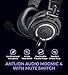 Audio-Technica ATH-M50x Closed Back Dynamic Headphones Bundle with Antlion Audio ModMic 4 with Mute Switch, USB Audio Adapter, and Y Splitter for Audio, Mic