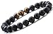 Hamoery Men Women 8mm Tiger Eye Stone Beads Bracelet Elastic Natural Stone Yoga Bracelet Bangle-21003
